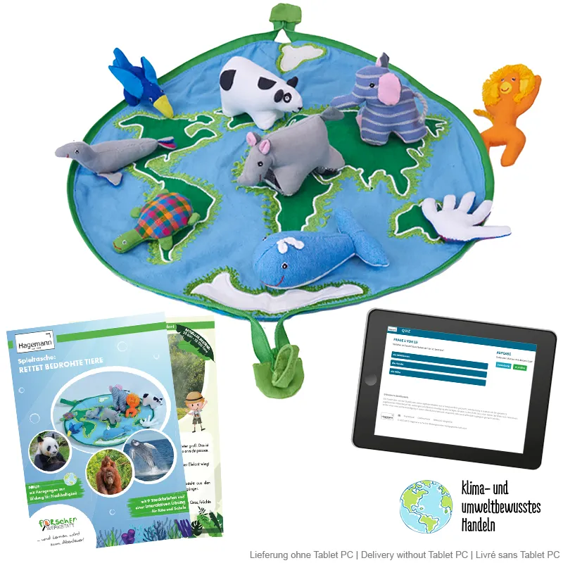 Spieltasche: Rettet bedrohte Tiere