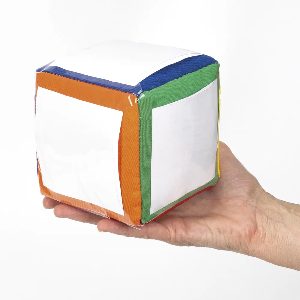 Blanko-Würfel mit Einstecktaschen 10 cm