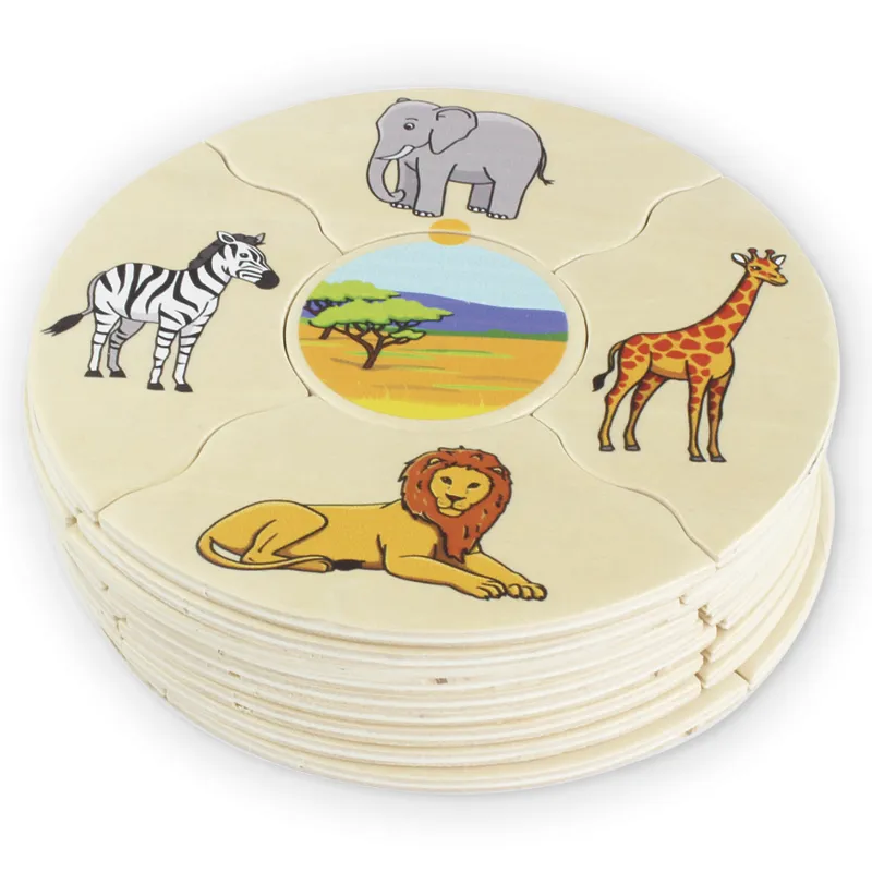 beleduc Puzzle-Set "Tierwelten - Lebensräume der Tiere", 45-tlg.