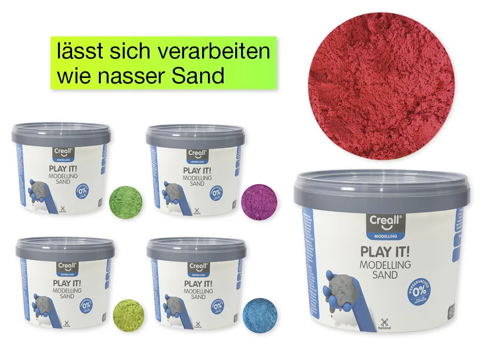 Modelliersand farbig, 750 g