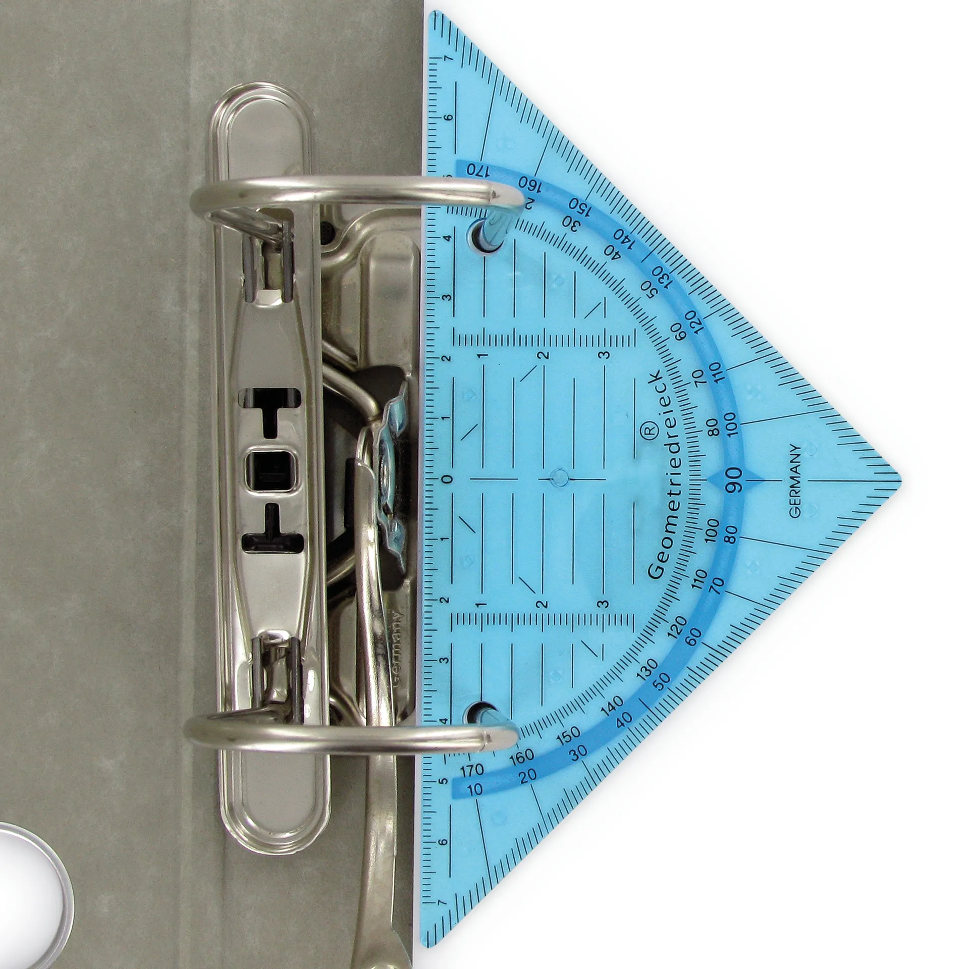 Geometrie-Dreieck zum Abheften, 16 cm