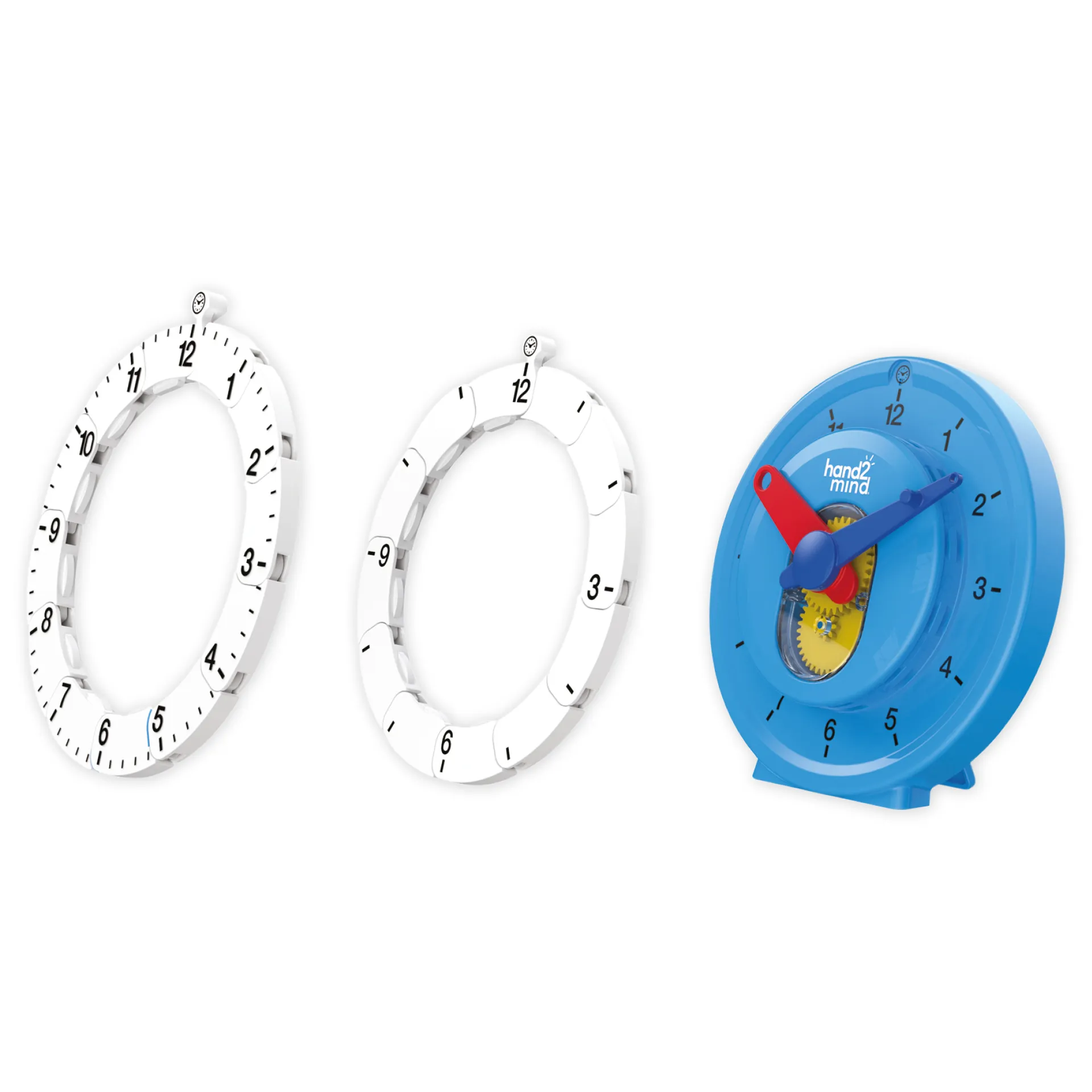 Schüler-Lern-Uhr mit Zahlenstrahl, 11 cm ø