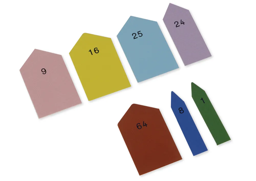 TimeTEX Pfeile für die kurzen Perlenketten "Montessori Premium"