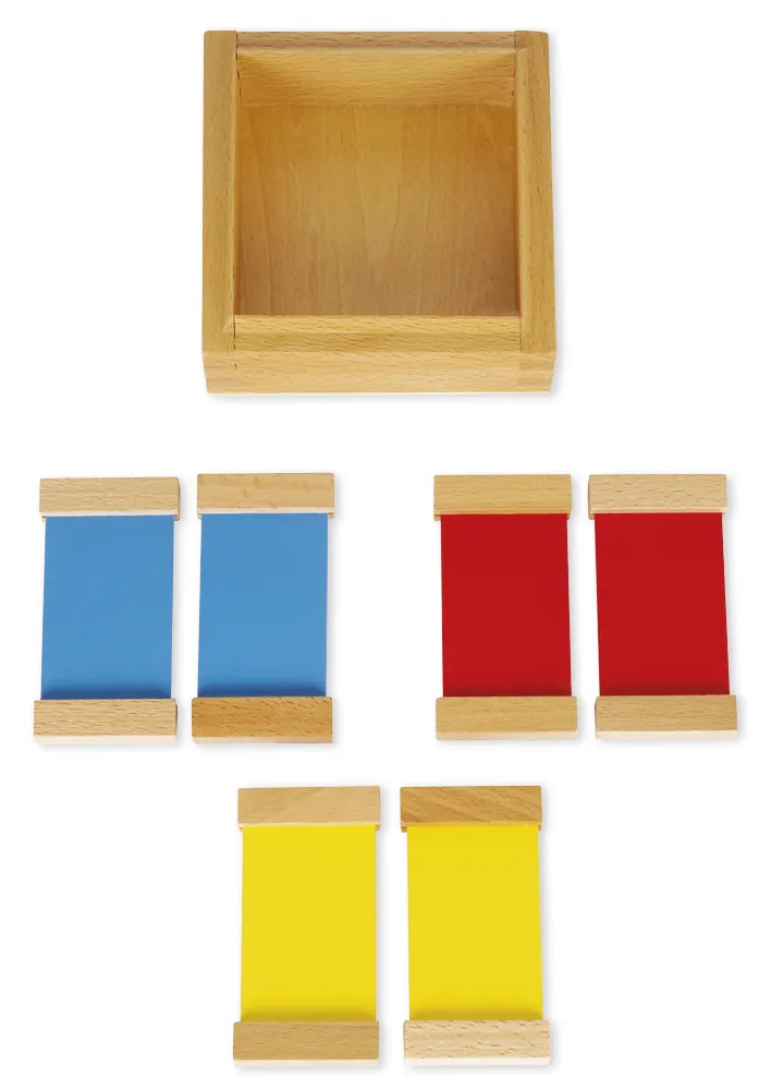 TimeTEX Farbtäfelchen, Satz 1, 3 Paare "Montessori Premium"