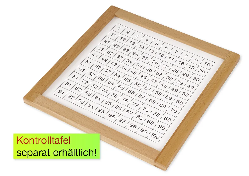 TimeTEX Hunderterbrett "Montessori Premium"