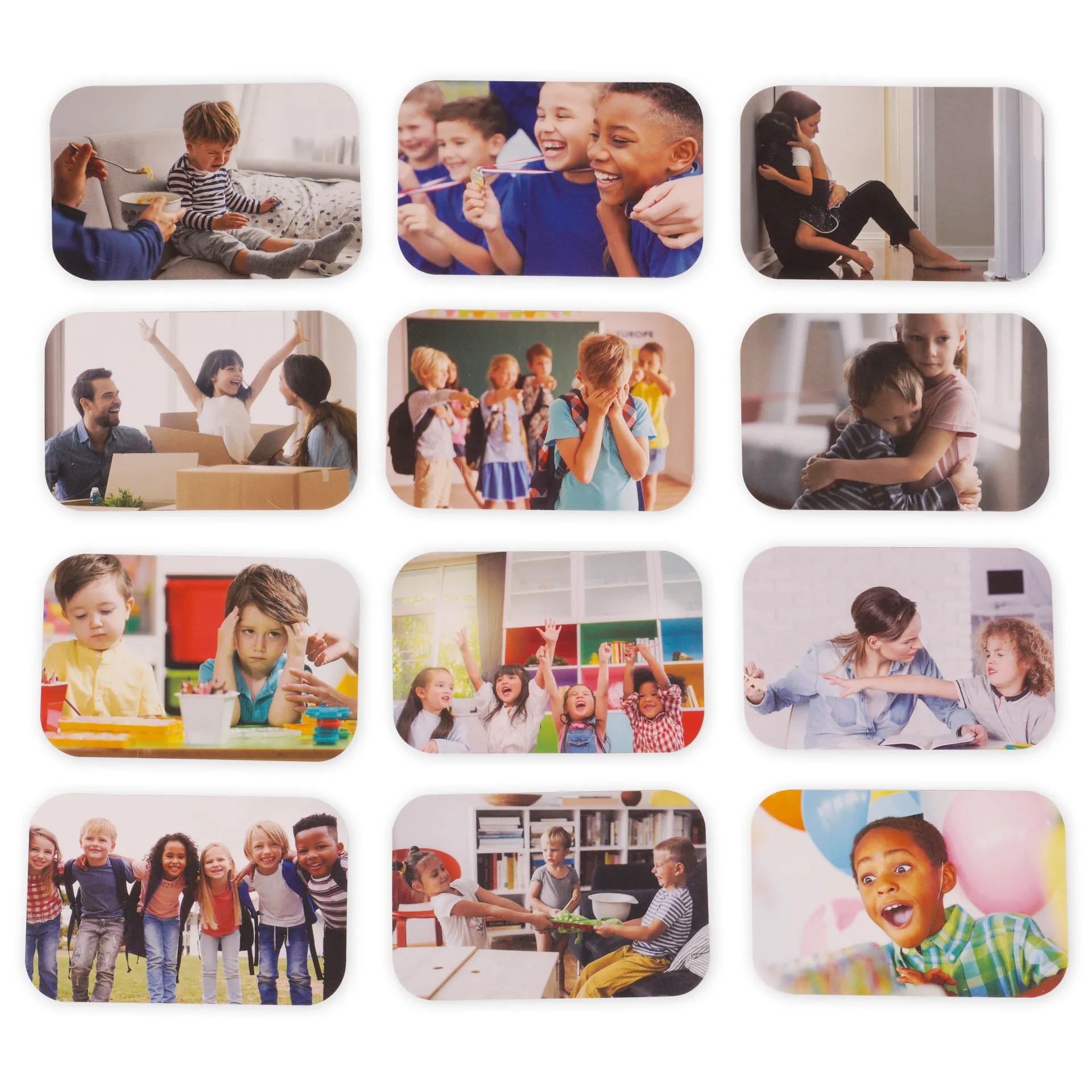 Set Emotions-Figuren farbig sortiert, 54-tlg., in Box