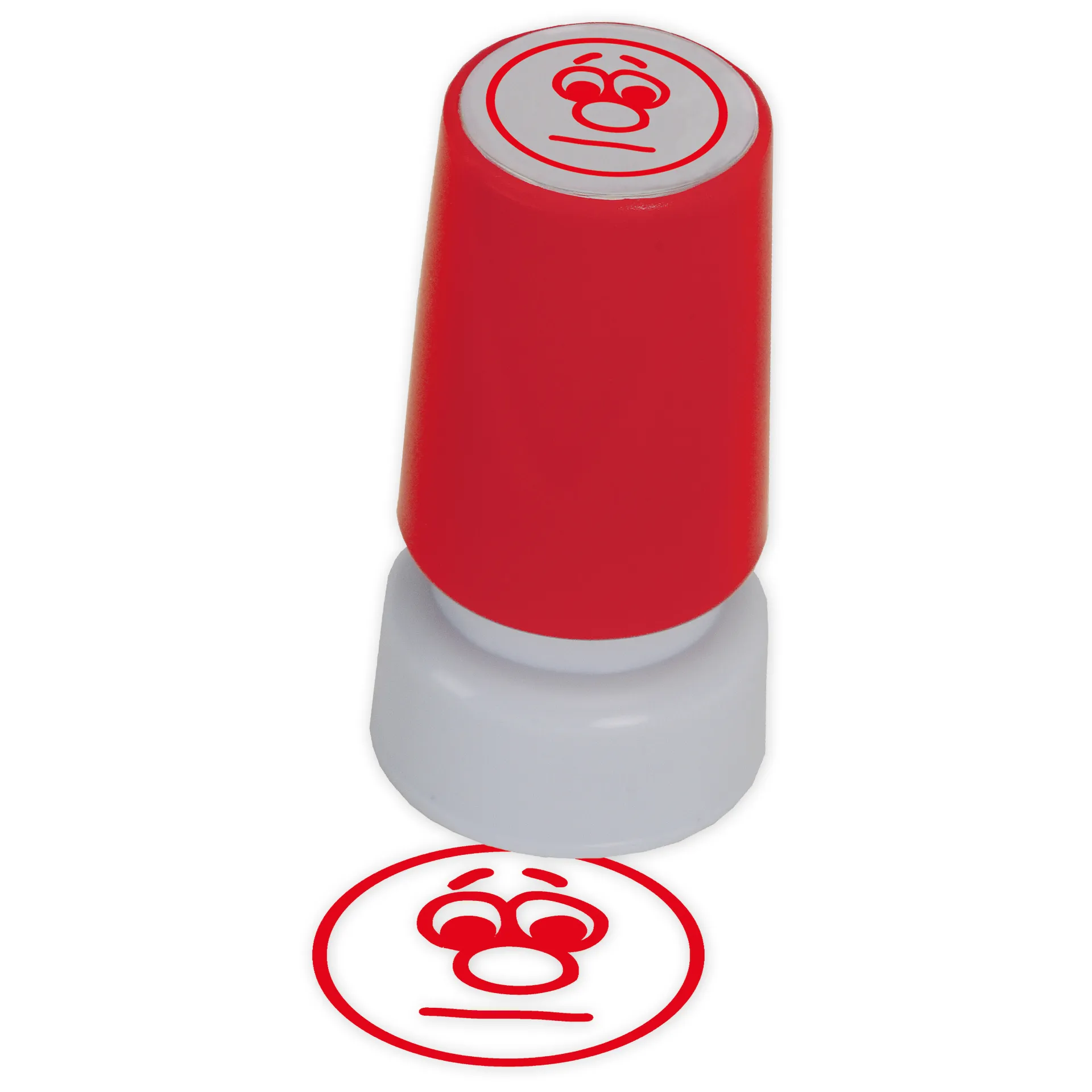 Siebdruck-Stempel "Perpetuum", "Gesicht neutral"