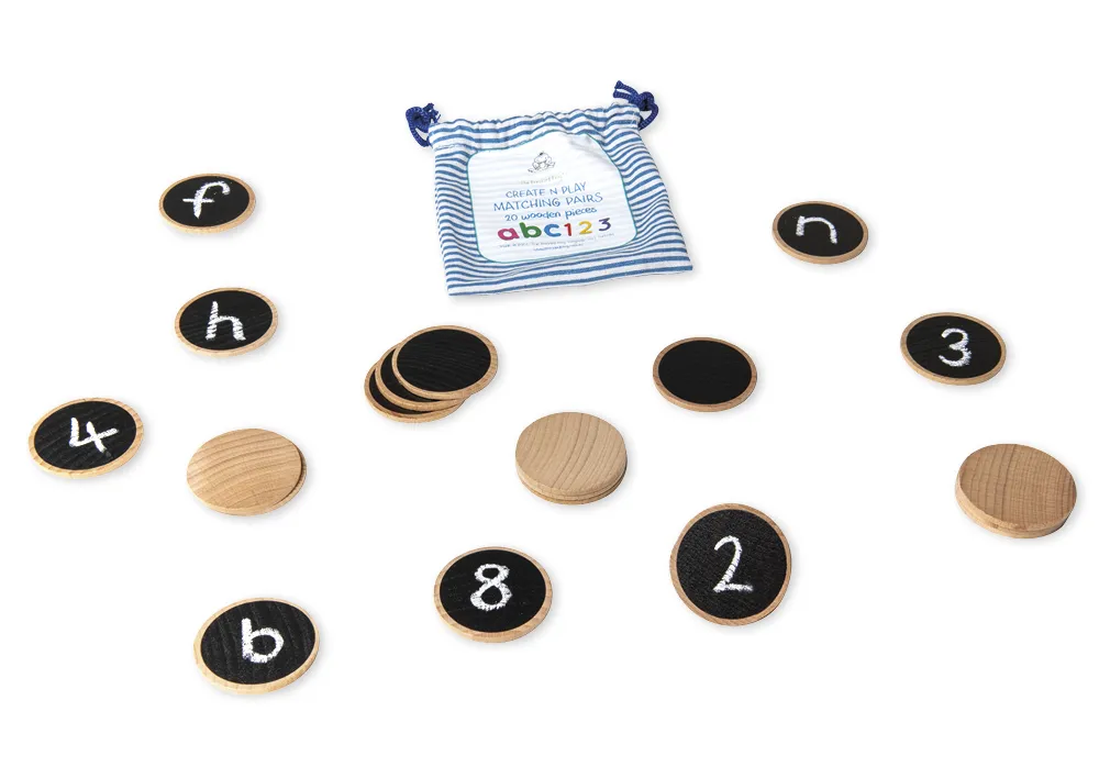 Tafelscheiben "Spielerfinder", 20-tlg., im Stoffbeutel