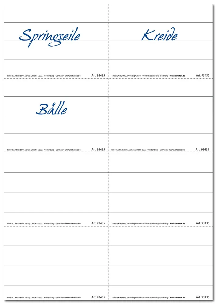 Set Papp-Etiketten A7, 80-tlg.