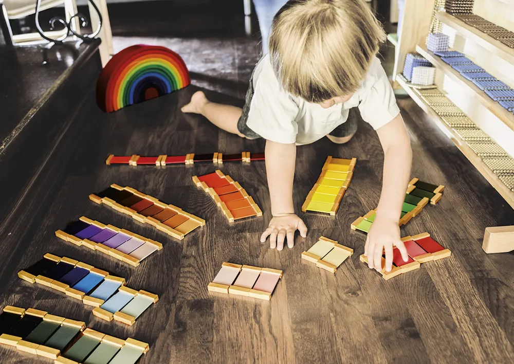 TimeTEX Farbtäfelchen, Satz 3, Schattierungen "Montessori Premium"