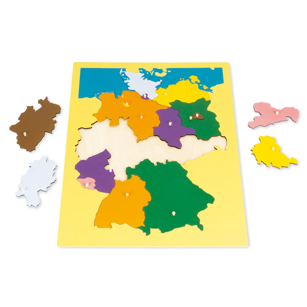TimeTEX Puzzlekarte Deutschland "Montessori Premium"