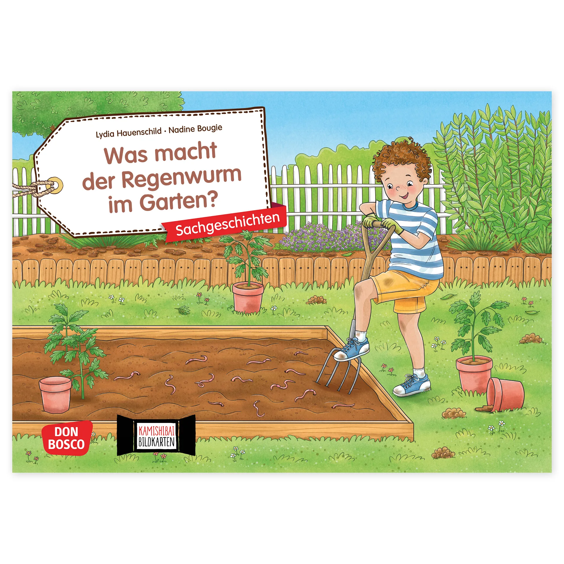 Bildergeschichten-Karten "Was macht der Regenwurm im Garten?", 12-tlg.