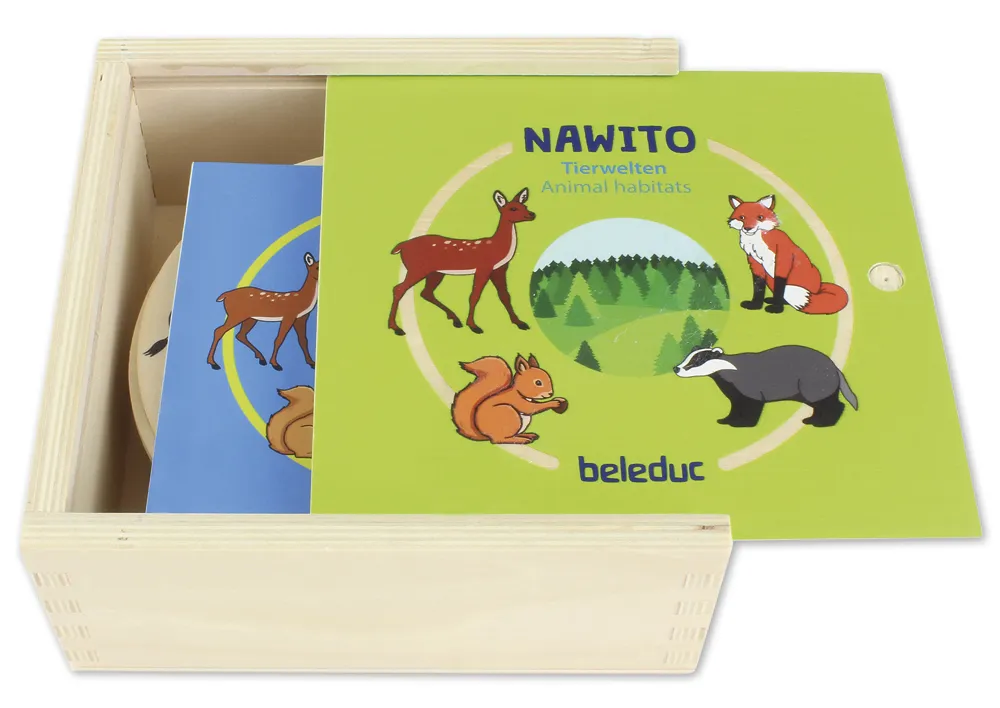 beleduc Puzzle-Set "Tierwelten - Lebensräume der Tiere", 45-tlg.