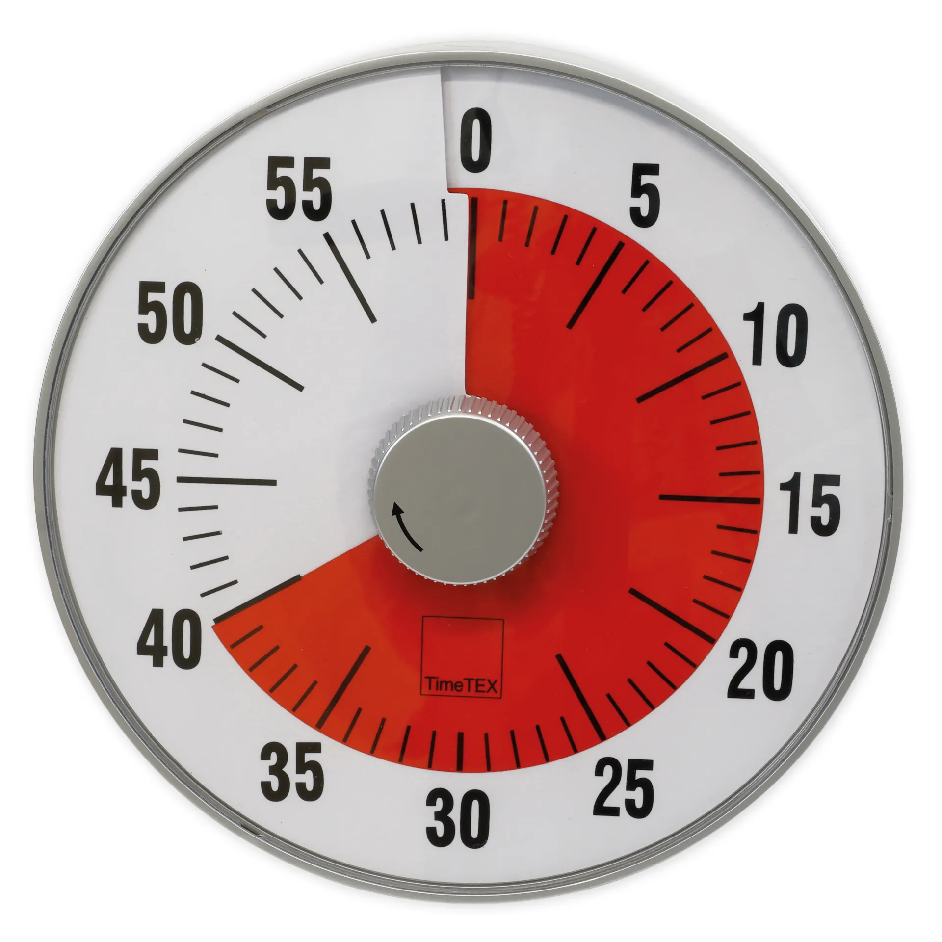 TimeTEX Zeitdauer-Uhr "lautlos" L, 19 cm ø