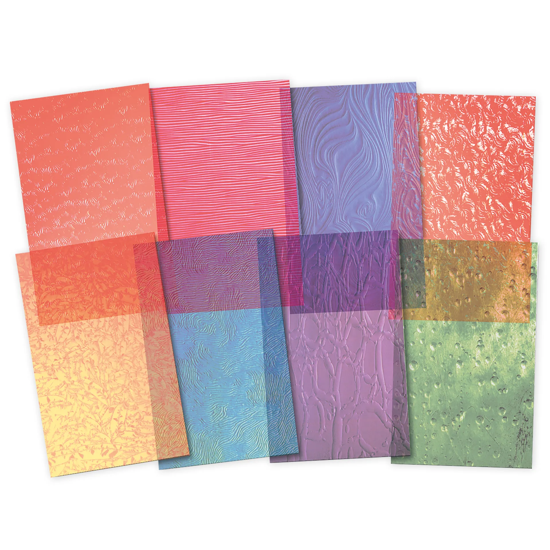 Transparentpapier "Gefrorenes Glas", 14x22 cm, 24 Blatt