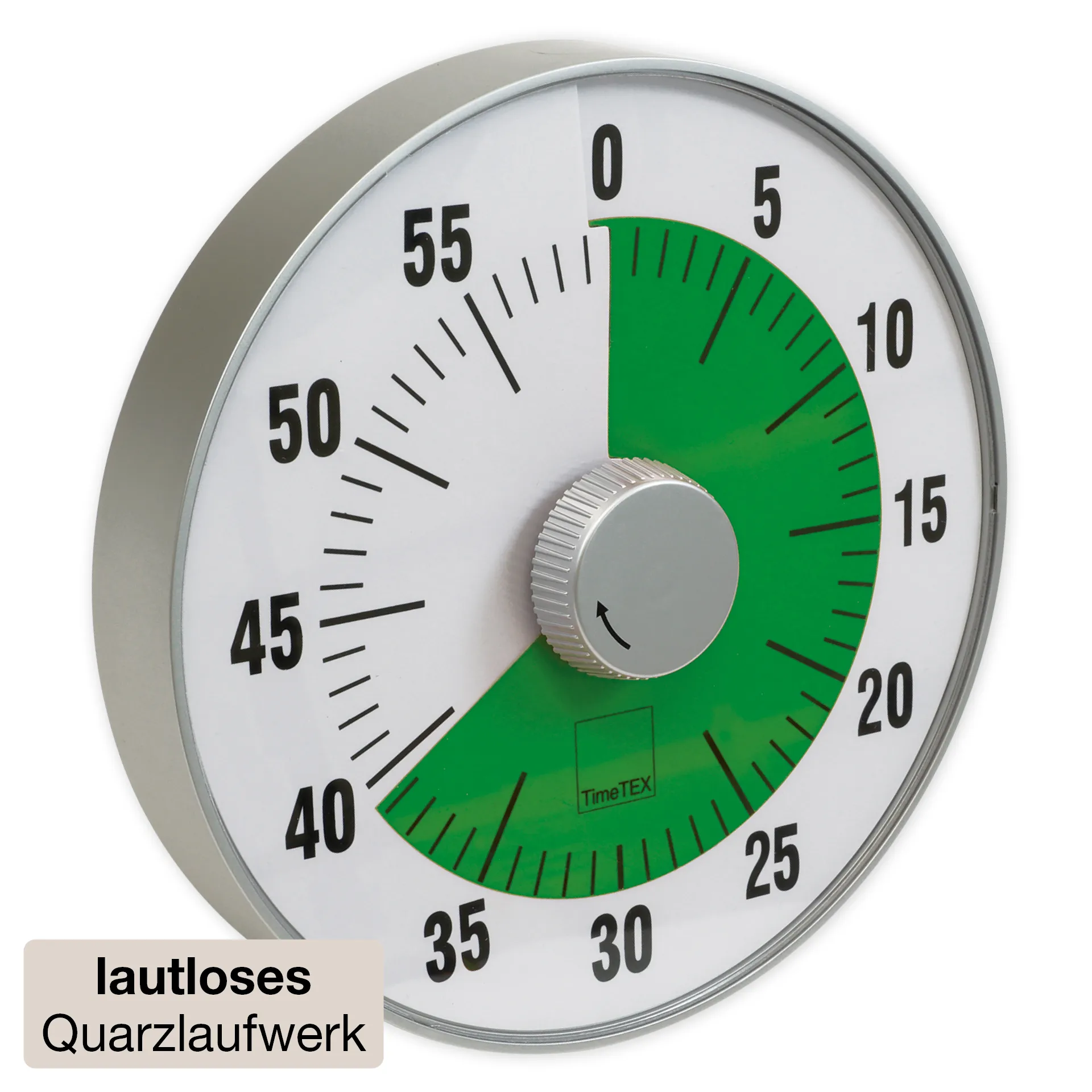 TimeTEX Zeitdauer-Uhr "lautlos" L, 19 cm ø