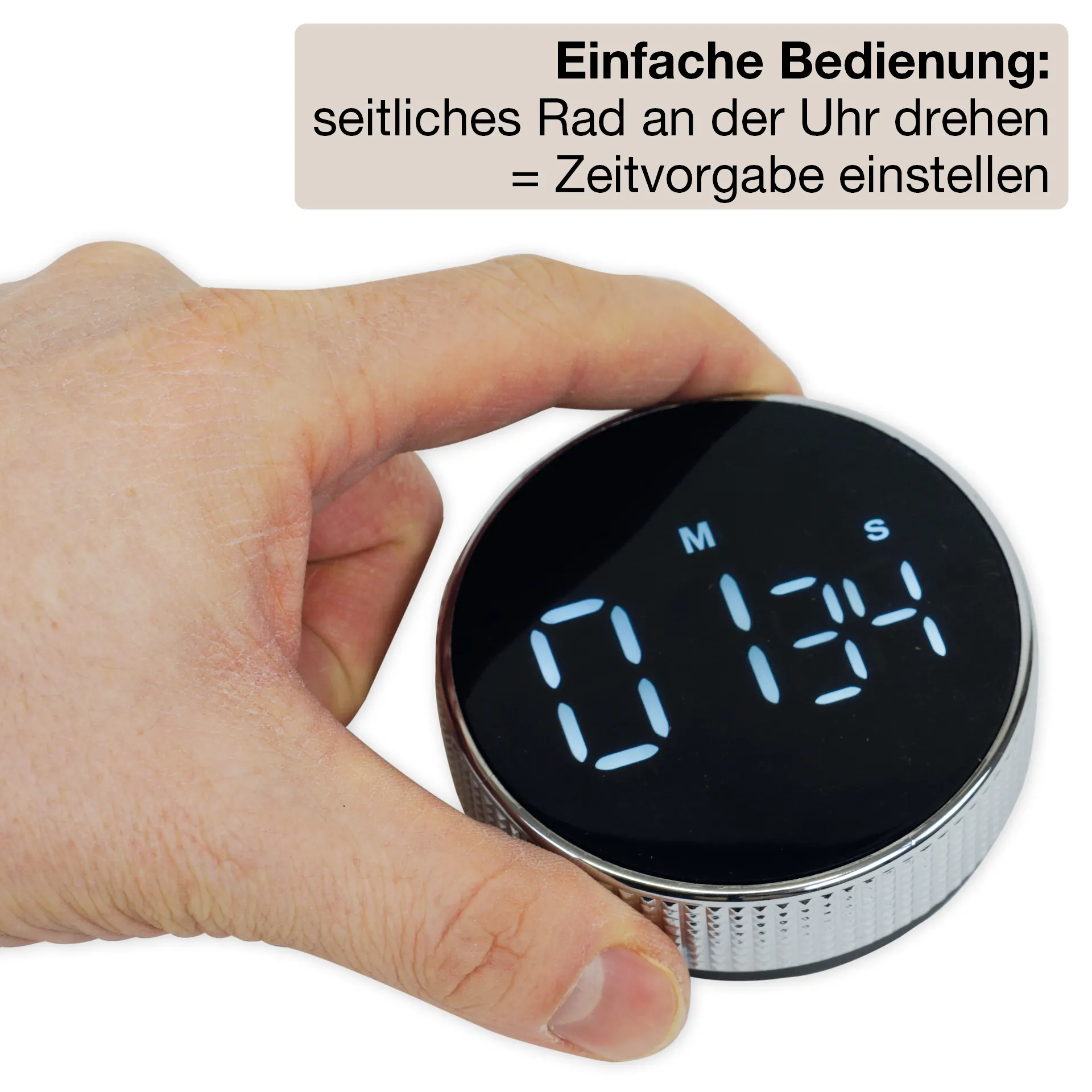 Zeitdauer-Uhr "Digi-Disc" mit Dreh
