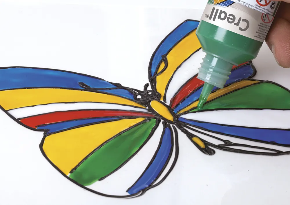 Creall Window Colour Kontur Blei/schwarz, 500 ml