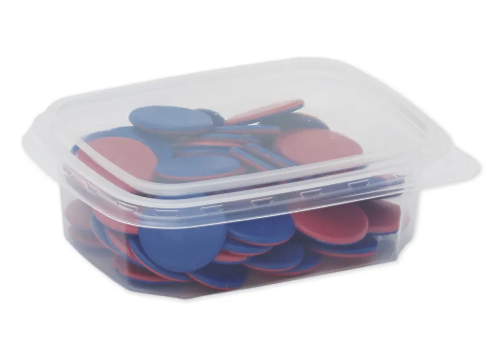 Set Material-Boxen aus Kunststoff, 10 Stück, 86x112x33 mm