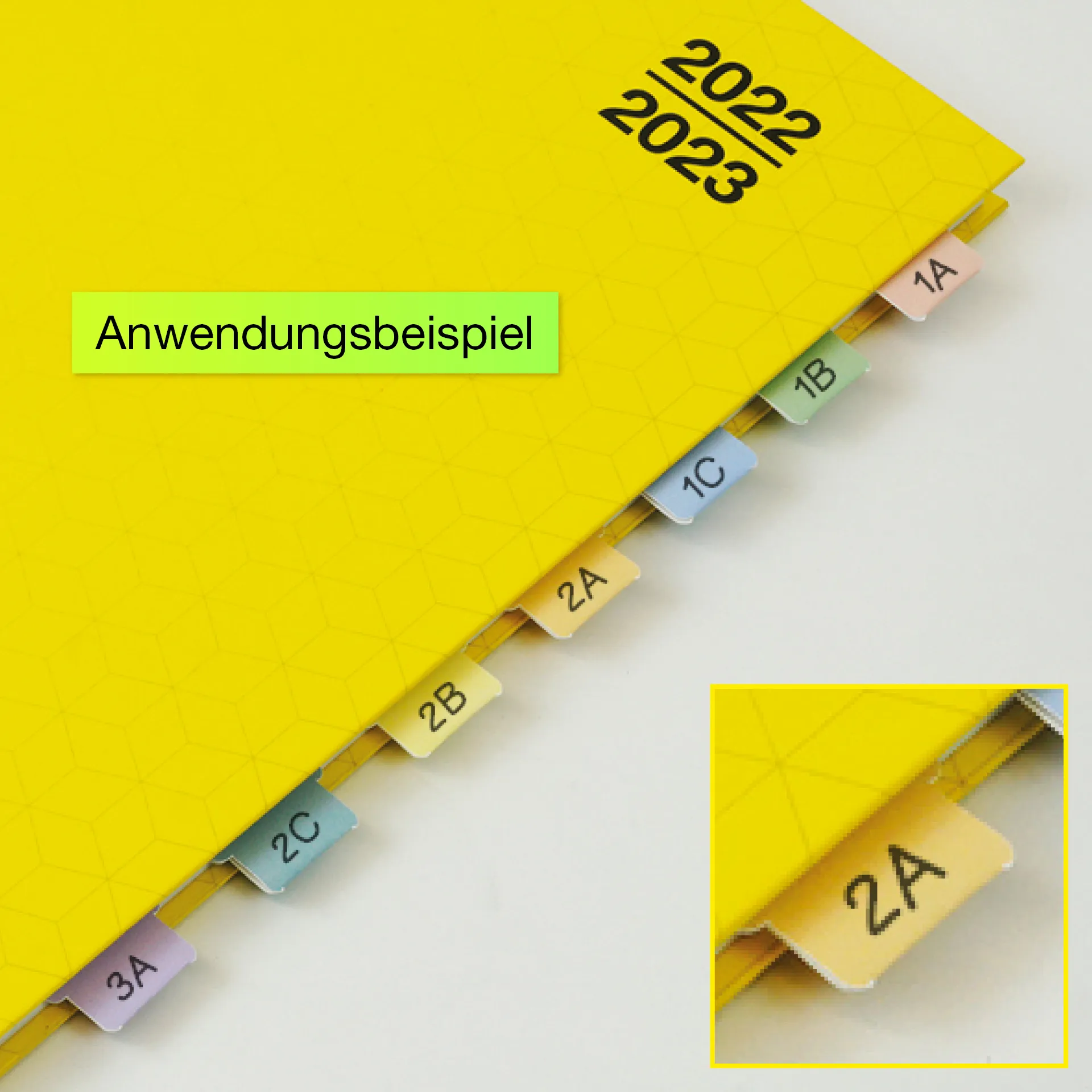 Register-Taben 29-tlg., selbstklebend, aus Karton-Papier