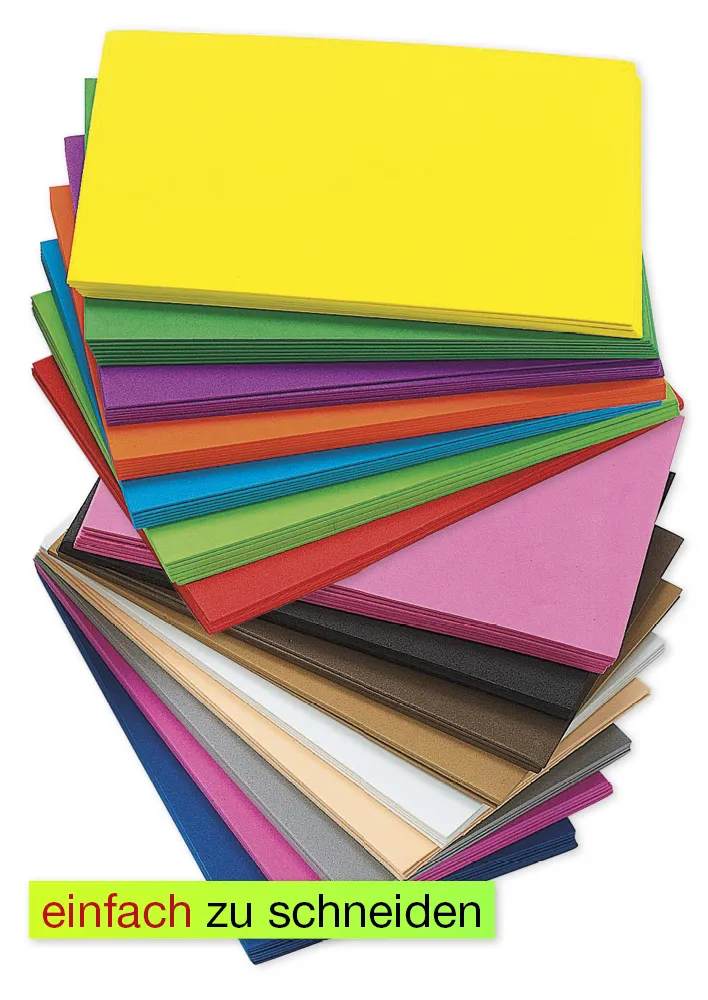 Moosgummi-Platten 22,9x15,2 cm, 100 Stück