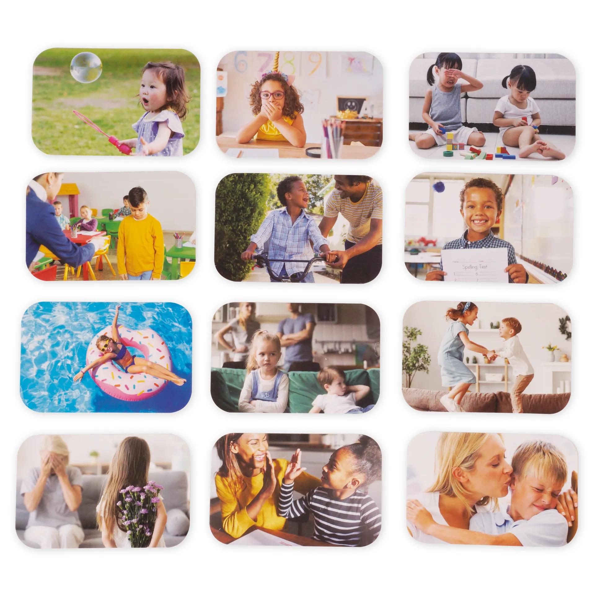 Set Emotions-Figuren farbig sortiert, 54-tlg., in Box