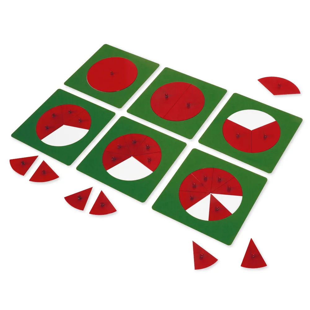 TimeTEX Metallene Bruchrechenkreise "Montessori Premium"