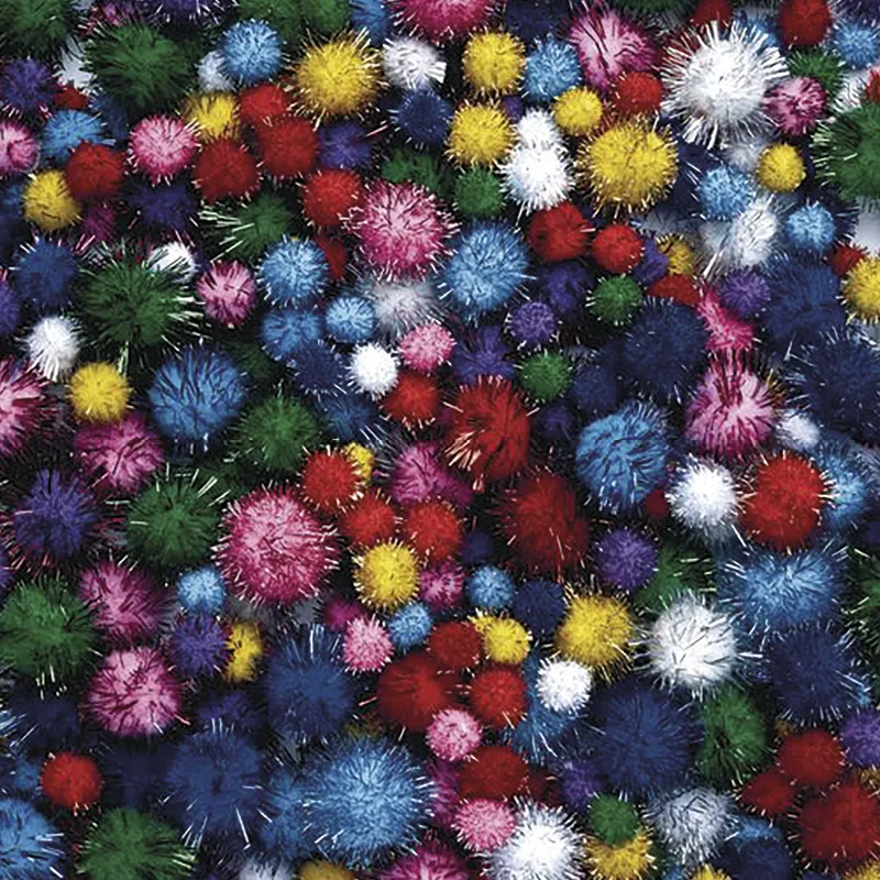 Glitzer-Pompons, 300-tlg.