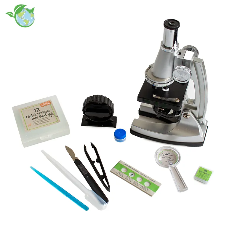 Set Einsteiger-Mikroskop, 600-fach, 20-tlg.