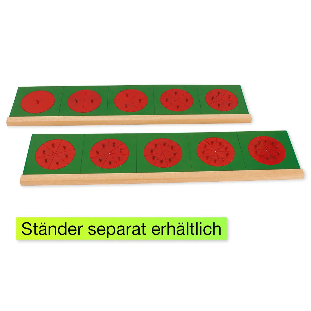 TimeTEX Metallene Bruchrechenkreise "Montessori Premium"