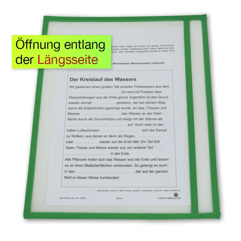 Lern- und Sammeltasche A4-Plus quer, mit Farbeinfassung, 10-tlg.