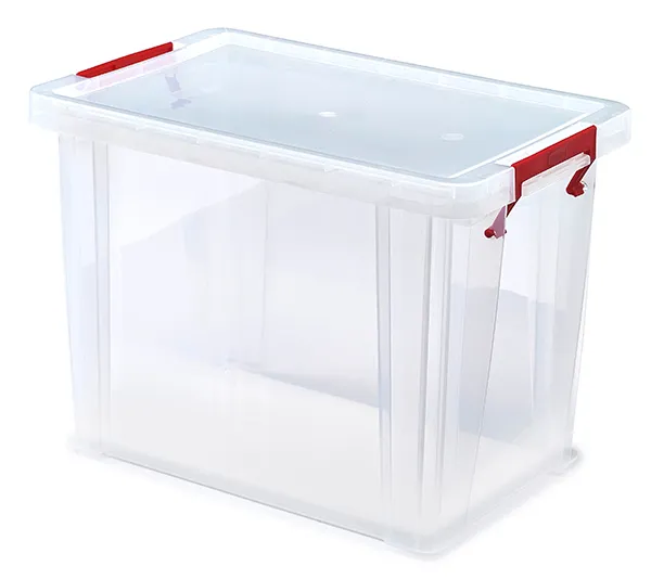 Kunststoff-Box stapelbar, transparent, 18,5 Liter