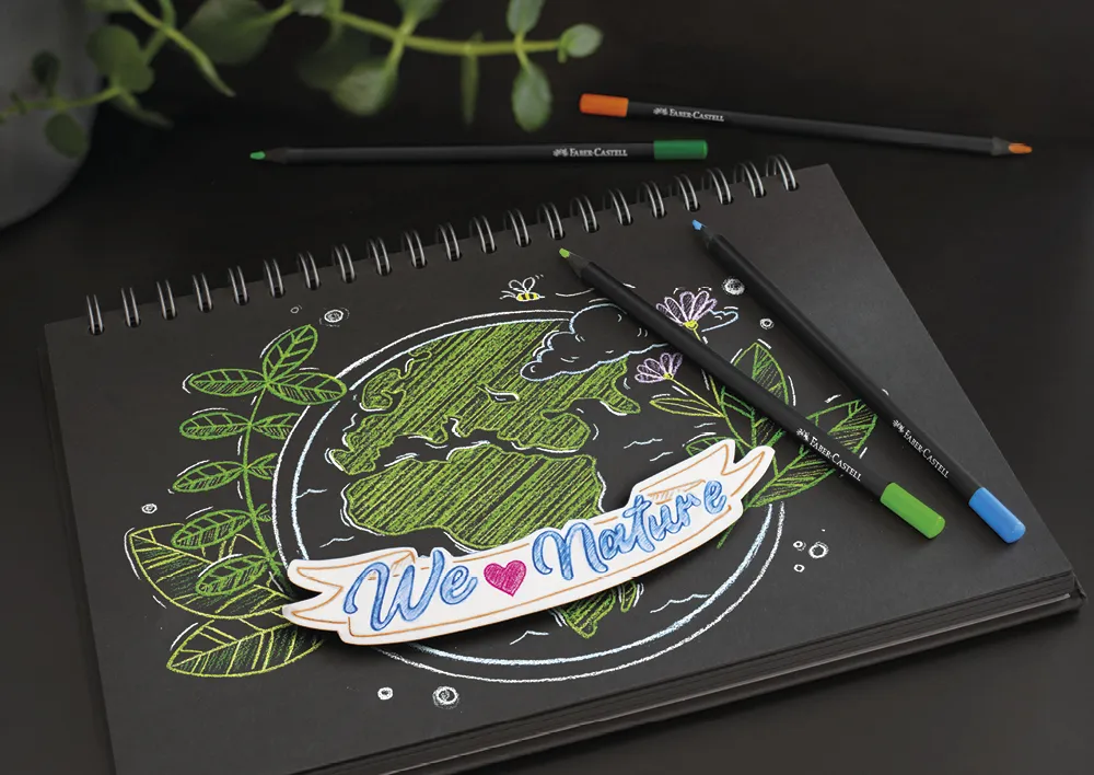 Faber-Castell Black Edition Buntstifte, 12 Stück