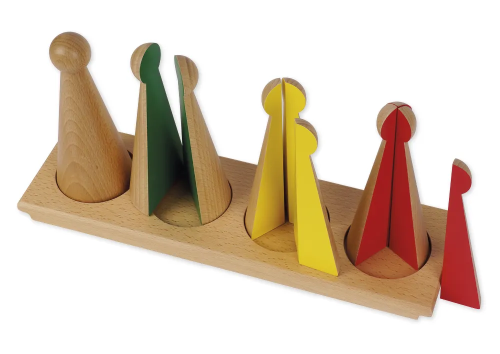 TimeTEX Kegel zum Bruchrechnen "Montessori Premium"