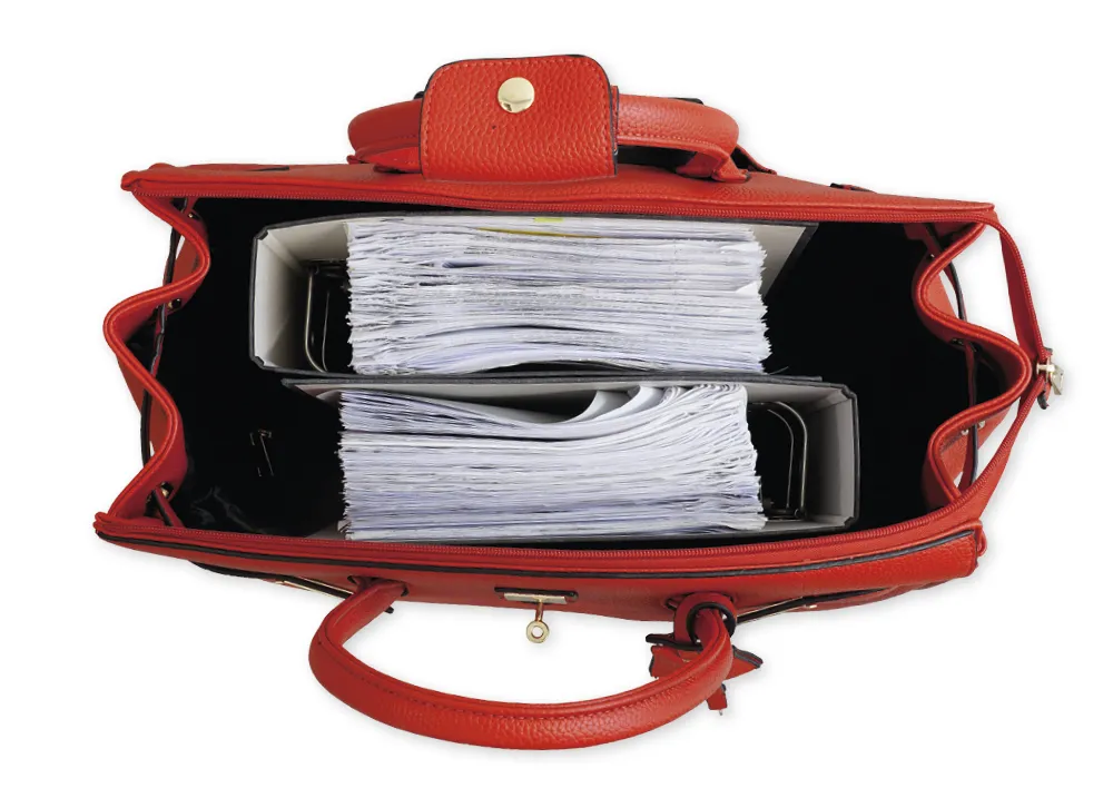 TimeTEX Handtaschen-Trolley "Bella", rot