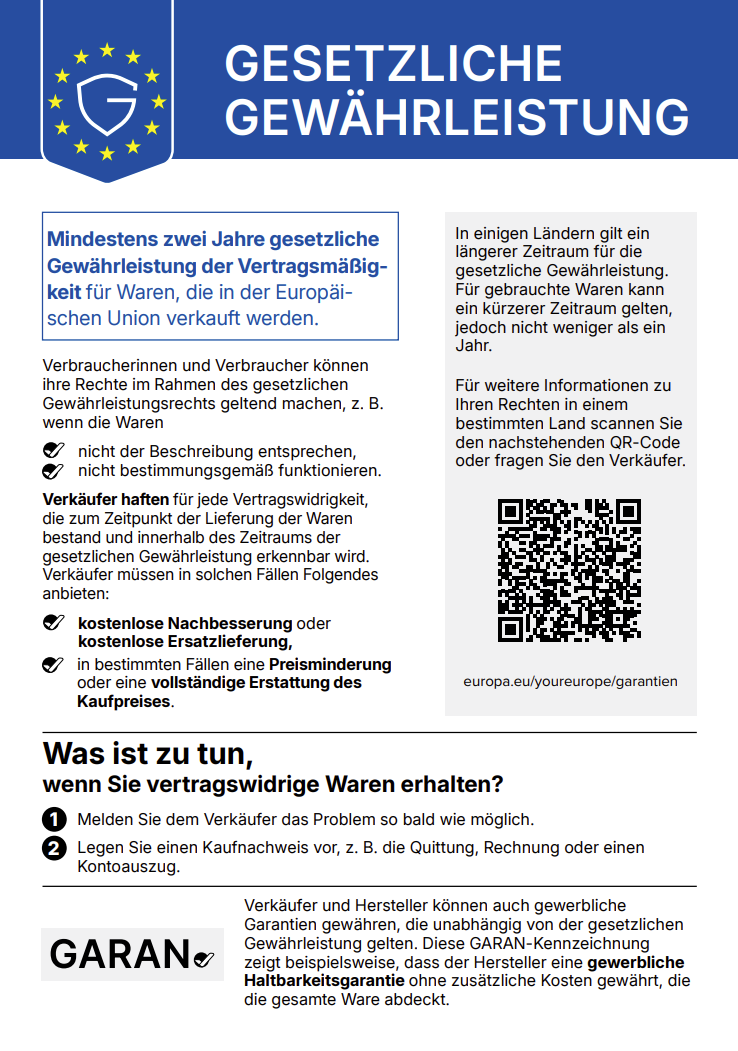 Widerrufsformular zum download