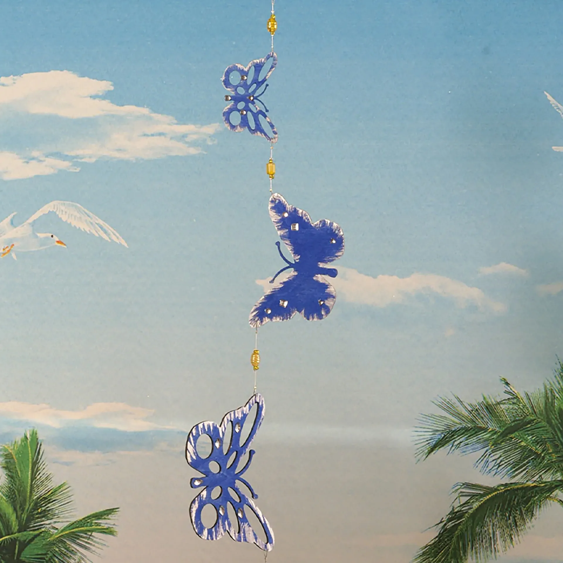 Holz-Schmetterling Blanko zum Aufhängen, 10 cm