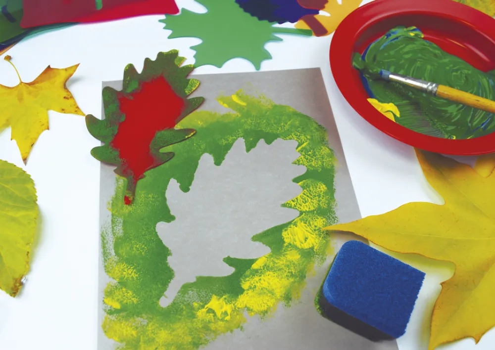 Blätter-Schablonen, 6-tlg.