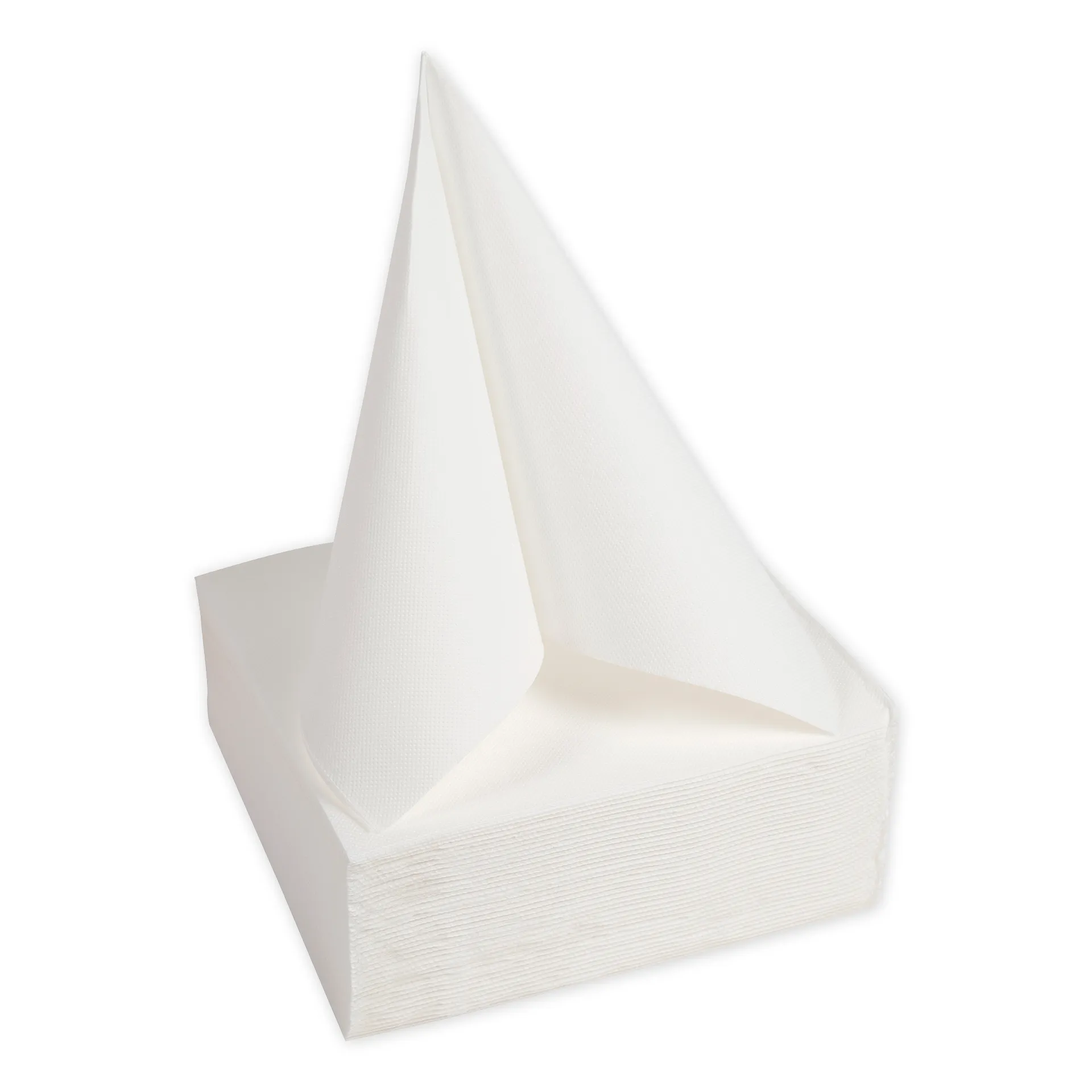 Set Cocktail-Servietten weiß, 2-lagig, 20x20 cm, 50 Stück