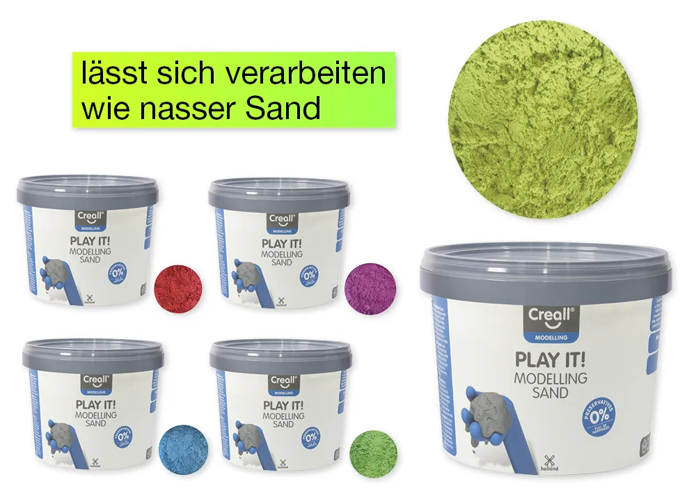 Modelliersand farbig, 750 g