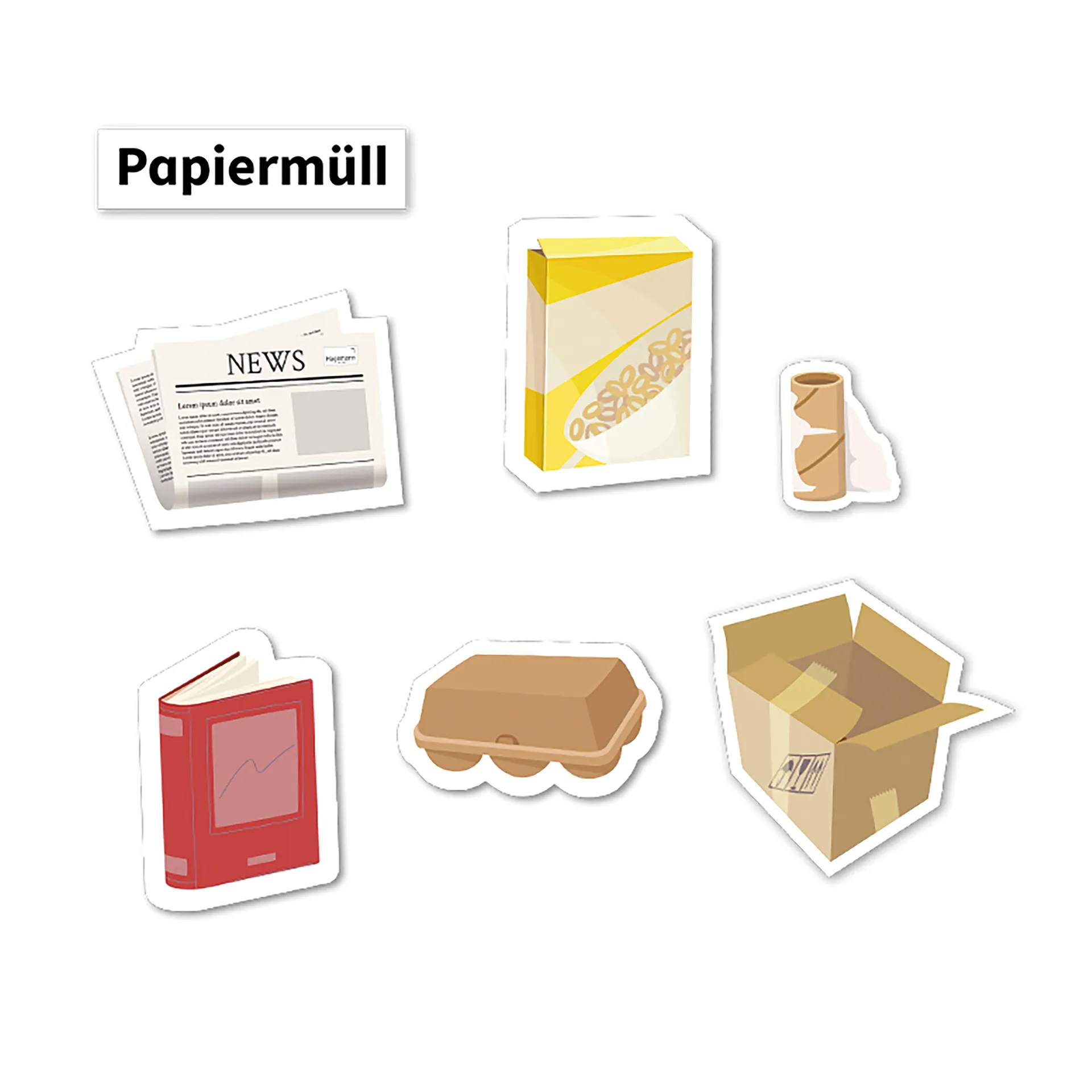 Hagemann Müll vermeiden, Müll trennen & Abfallpyramide, magnetisch, 79-tlg.