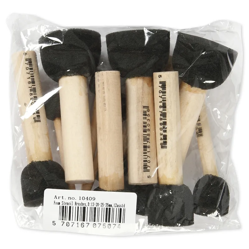 Tupfen-Pinsel aus Schaumstoff, 12-tlg.