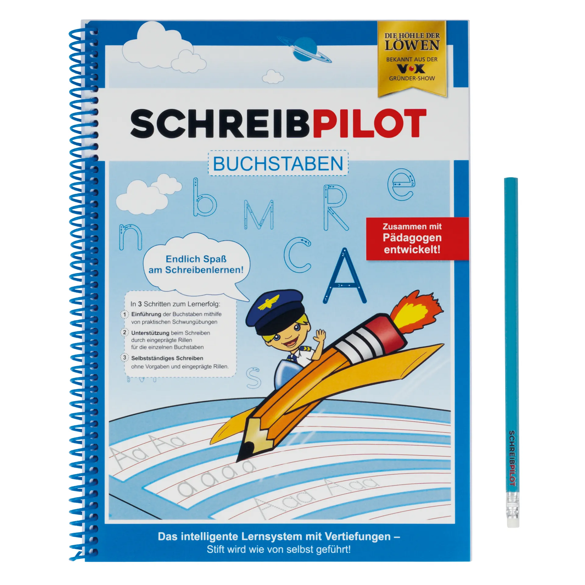Schreiblern-Heft "Schreibpilot Buchstaben", 63 Seiten