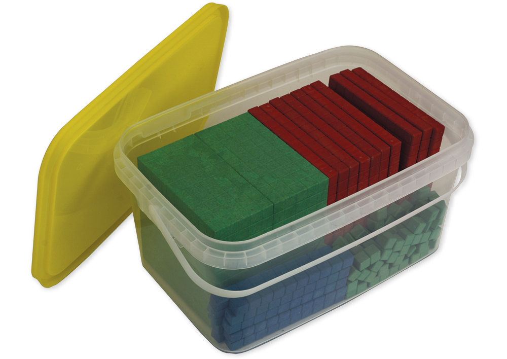 Dienes Grundsortiment Montessori, 121-tlg., RE-Wood, in Stapel-Box "Montessori Premium"