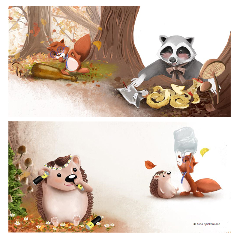 Egon Eichhorn und der wilde Müll im Wald