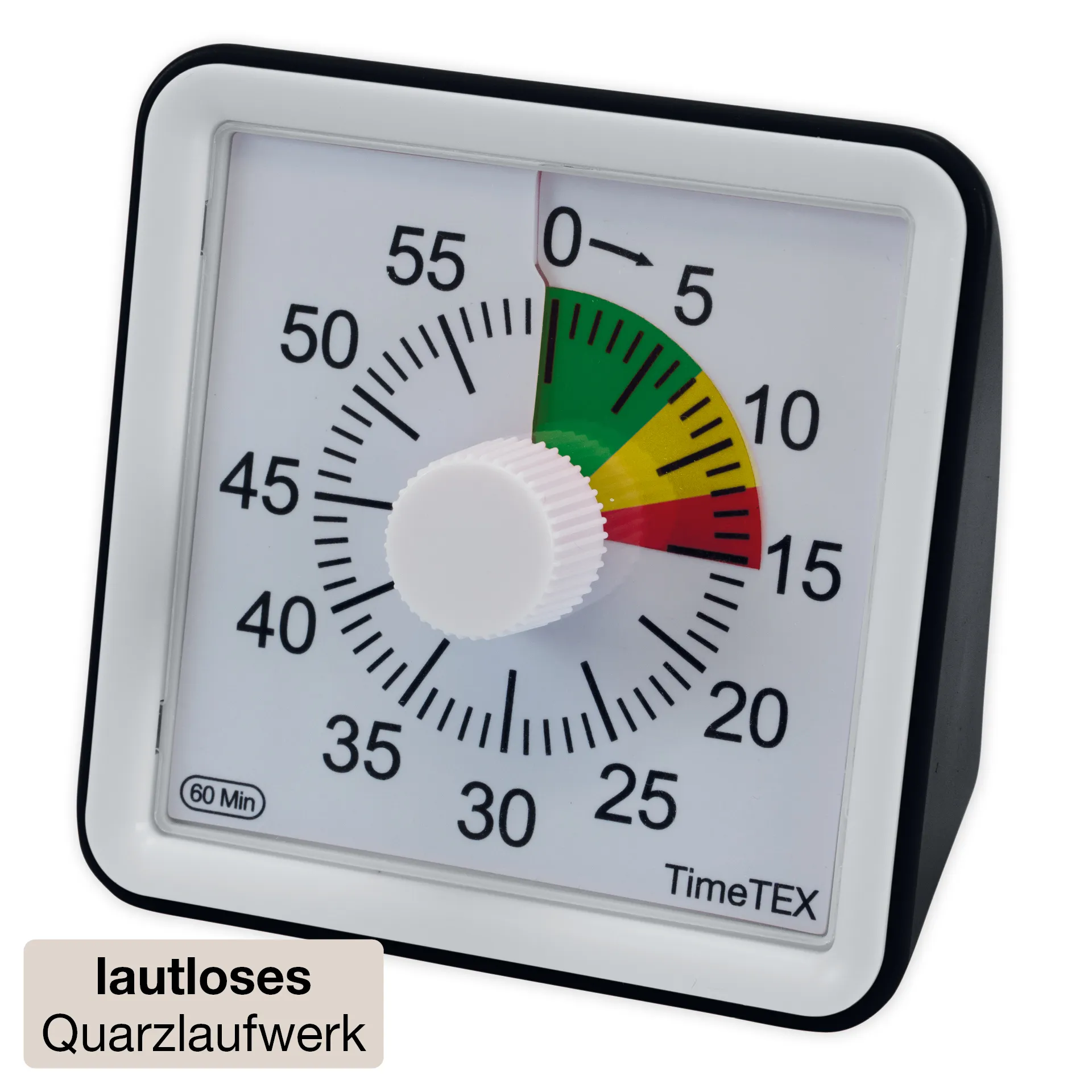 TimeTEX Zeitdauer-Uhr "lautlos" compact mit Ampelscheibe