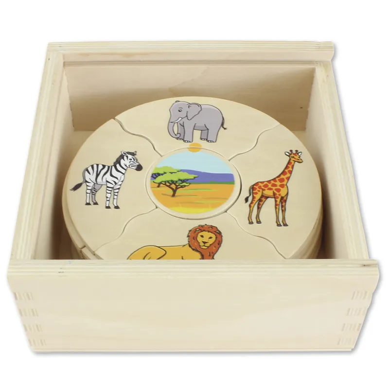 beleduc Puzzle-Set "Tierwelten - Lebensräume der Tiere", 45-tlg.