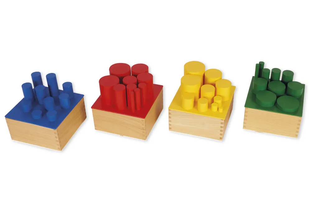 TimeTEX Farbige Zylinder "Montessori Premium"