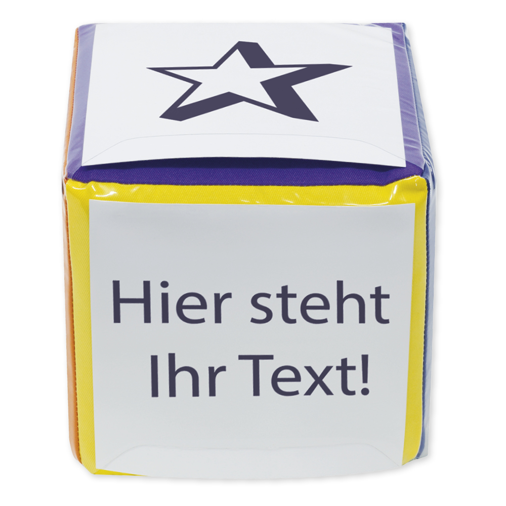 Blanko-Würfel mit Einstecktaschen 20 cm