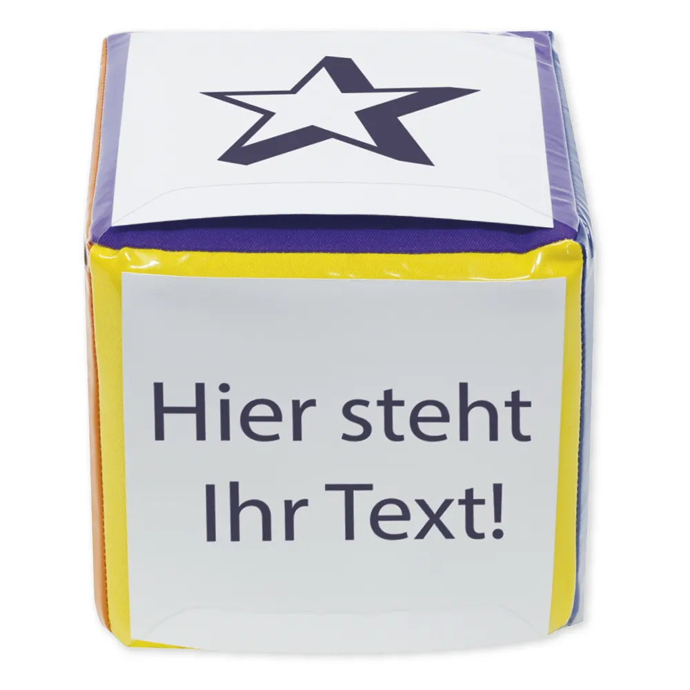 Blanko-Würfel mit Einstecktaschen 20 cm